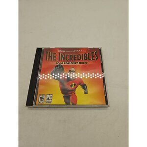 The Incredibles Game By Disney Pixar CD-Rom Print Studio 2 CD Set